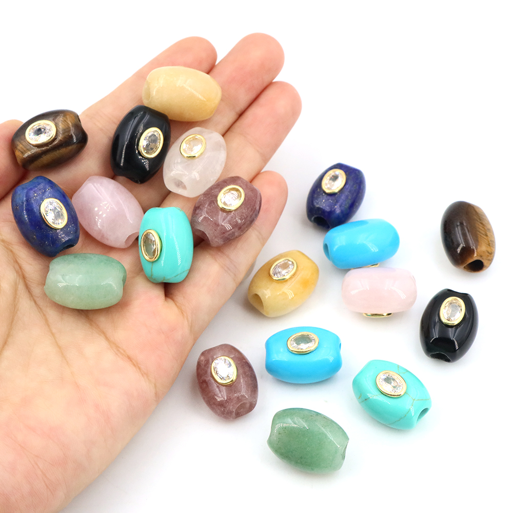 Gemstone Bracelet Healing - Cuentas de Piedra Natural con Orificio