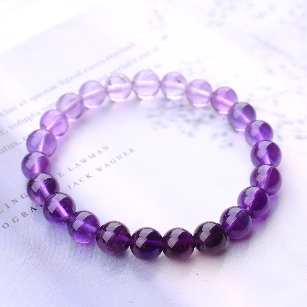 Gemstone Bracelet Healing - Pulsera de Cuentas Redondas de Cuarzo