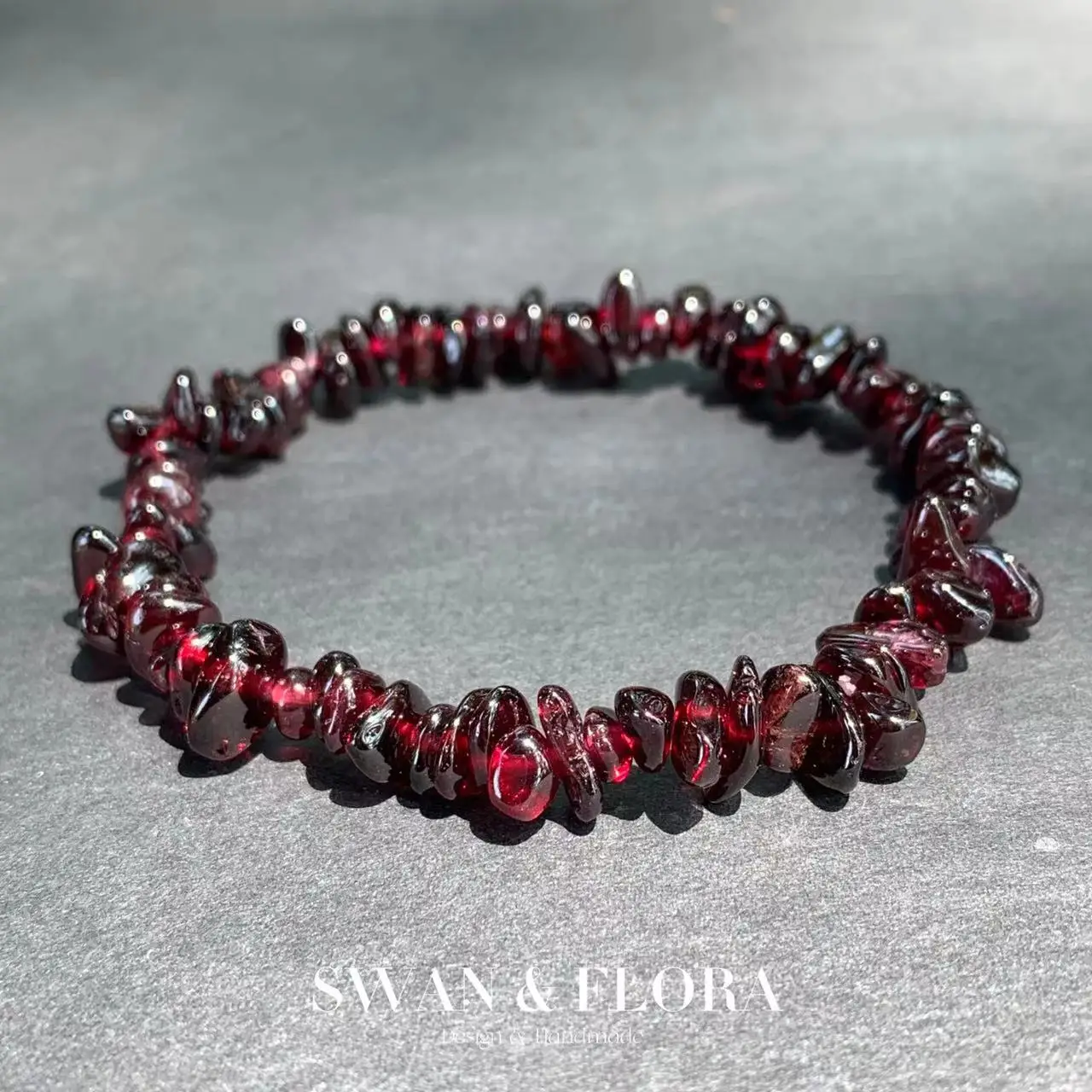 Gemstone Bracelet Healing - Pulsera de granate Natural para mujer,
