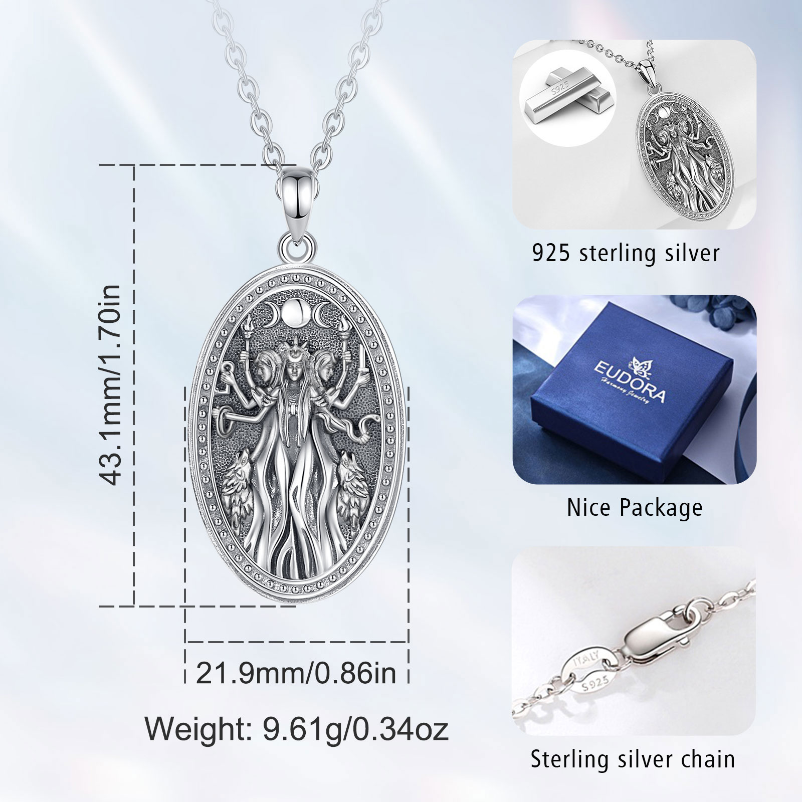 Eudora-collar de diosa de Trip - Mens Dog Tag Necklace reseña y precio