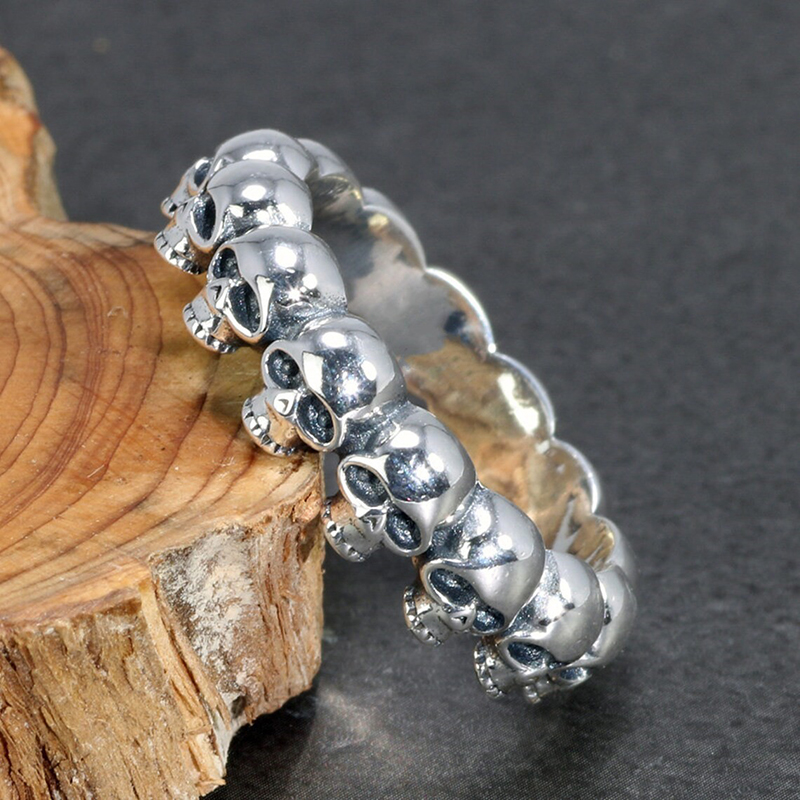 Anillo de Calavera Punk Huitan - Gothic Skull Ring reseña y precio