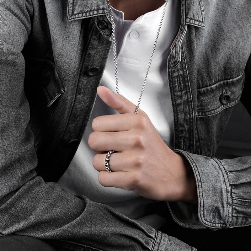 Anillo de Calavera Punk Huitan - Gothic Skull Ring reseña y precio