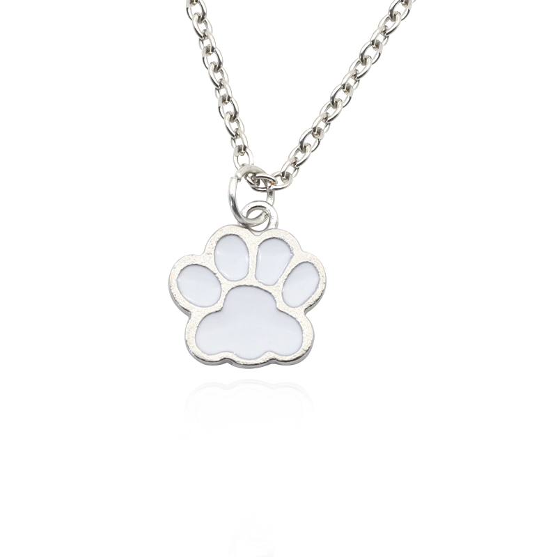 Collar con huella de gato y pa - Mens Dog Tag Necklace reseña y precio