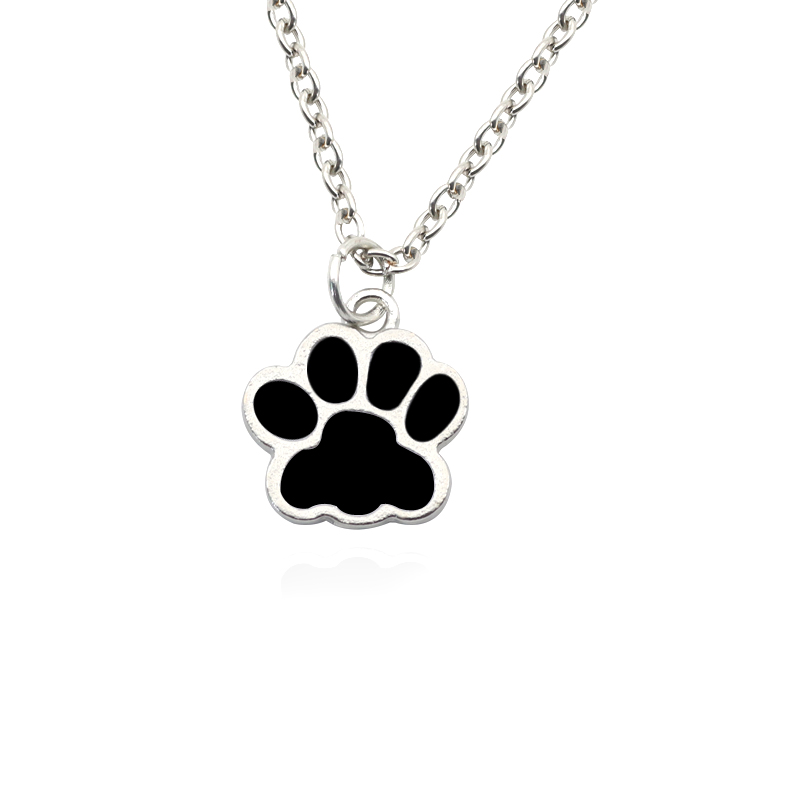 Collar con huella de gato y pa - Mens Dog Tag Necklace reseña y precio