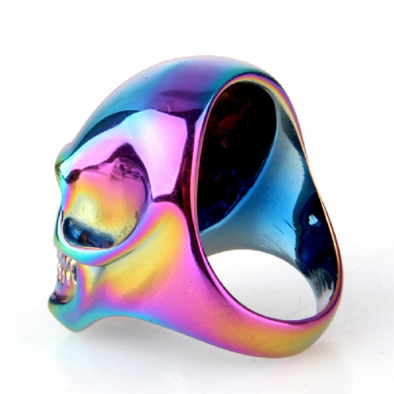Anillo gótico azul con calaver - Gothic Skull Ring reseña y precio