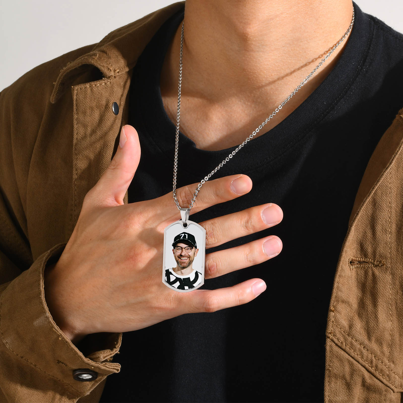 Vnox fotos personalizadas grat - Mens Dog Tag Necklace reseña y precio