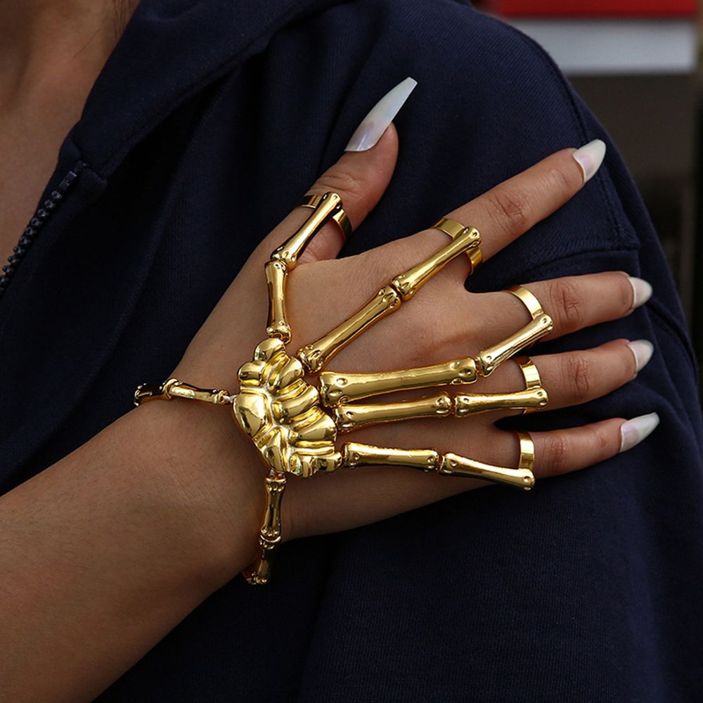 Pulsera de metal para fiesta,  - Gothic Skull Ring reseña y precio