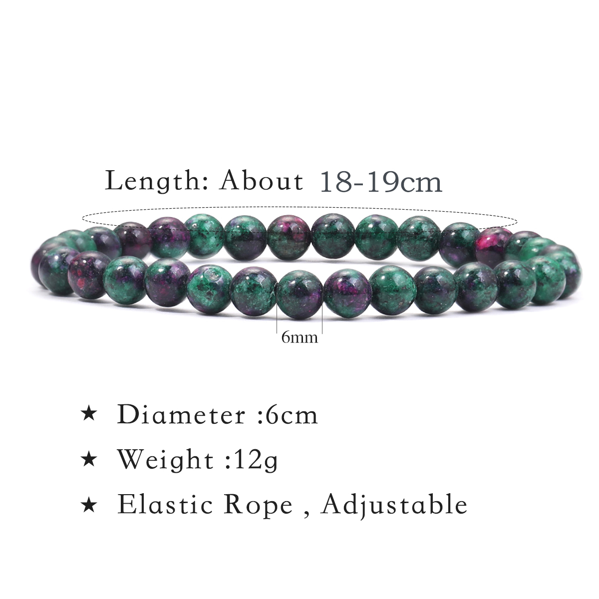 Pulsera de piedras preciosas n - Gemstone Bracelet Healing reseña y precio