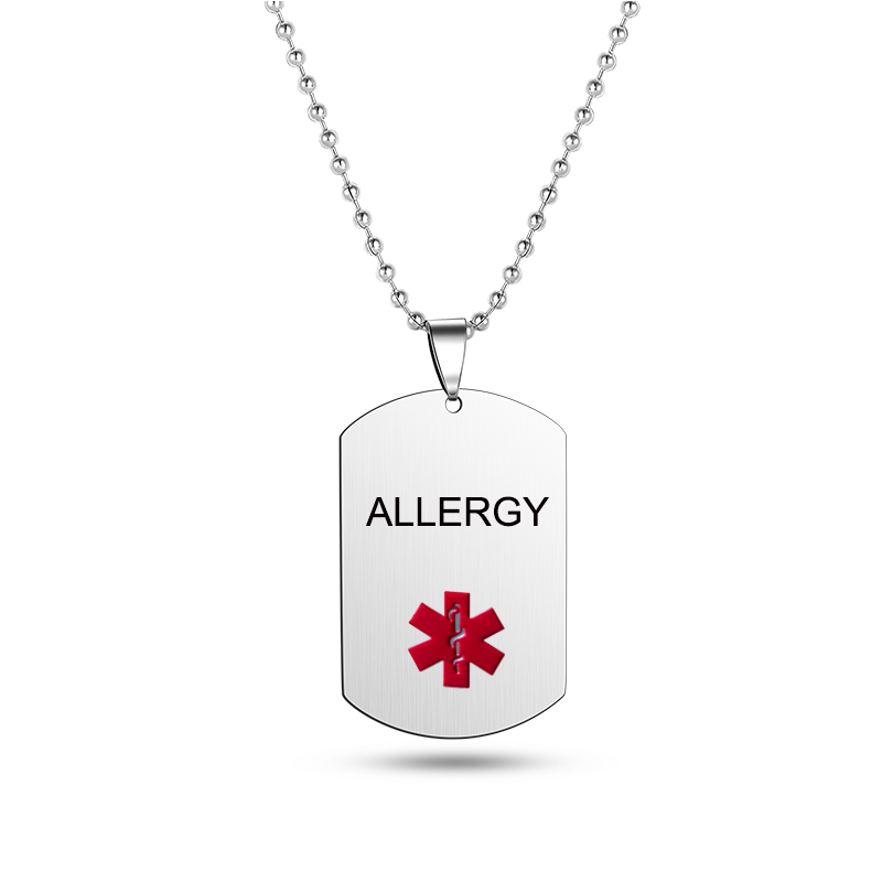 Collar con etiqueta de perro d - Mens Dog Tag Necklace reseña y precio