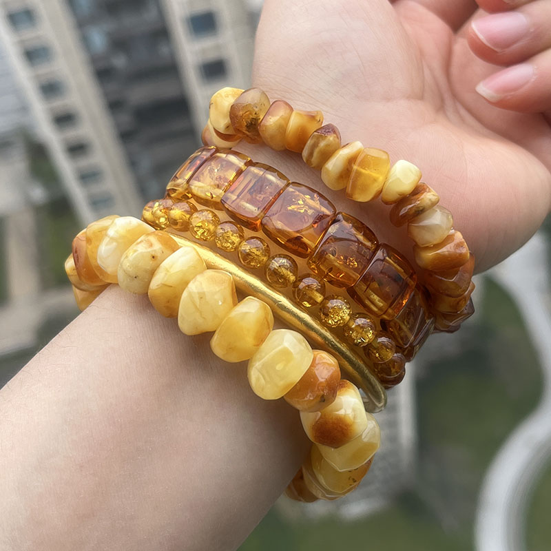 Pulseras de Ámbar Amarillo 100 - Gemstone Bracelet Healing reseña y precio