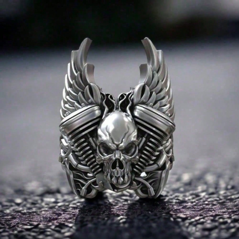 Anillo de calavera demoníaca m - Gothic Skull Ring reseña y precio