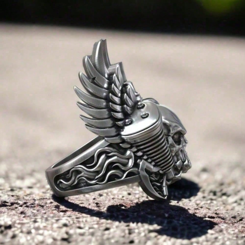 Anillo de calavera demoníaca m - Gothic Skull Ring reseña y precio