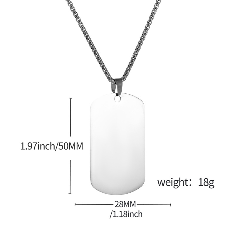 HNSP - Colgante de Acero Inoxi - Mens Dog Tag Necklace reseña y precio