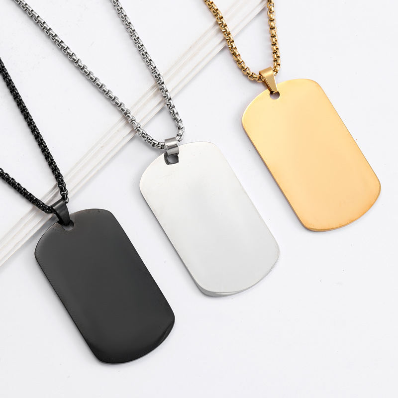 HNSP - Colgante de Acero Inoxi - Mens Dog Tag Necklace reseña y precio