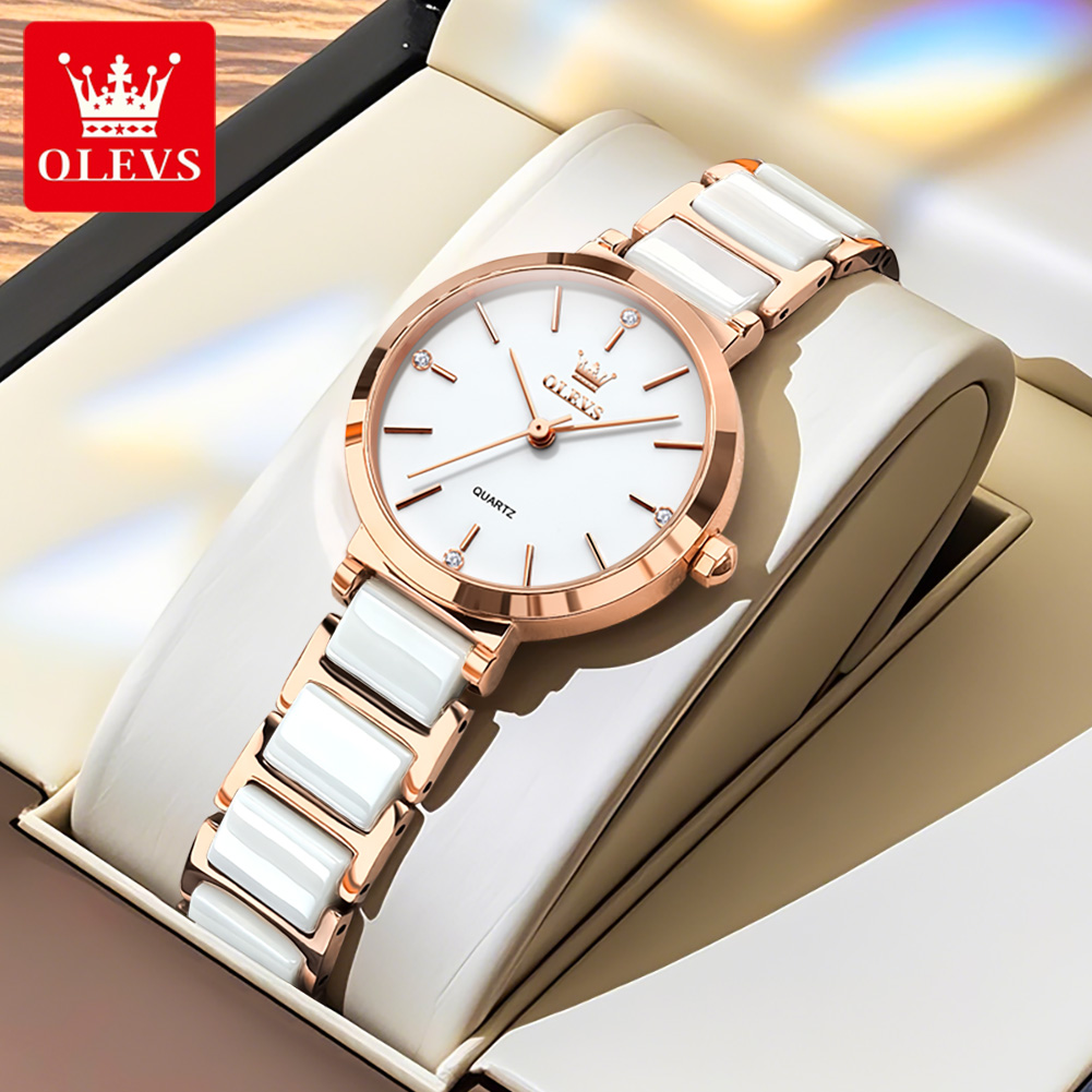 OLEVS Reloj de mujer 5877 Relo - Jewelry For Watches reseña y precio
