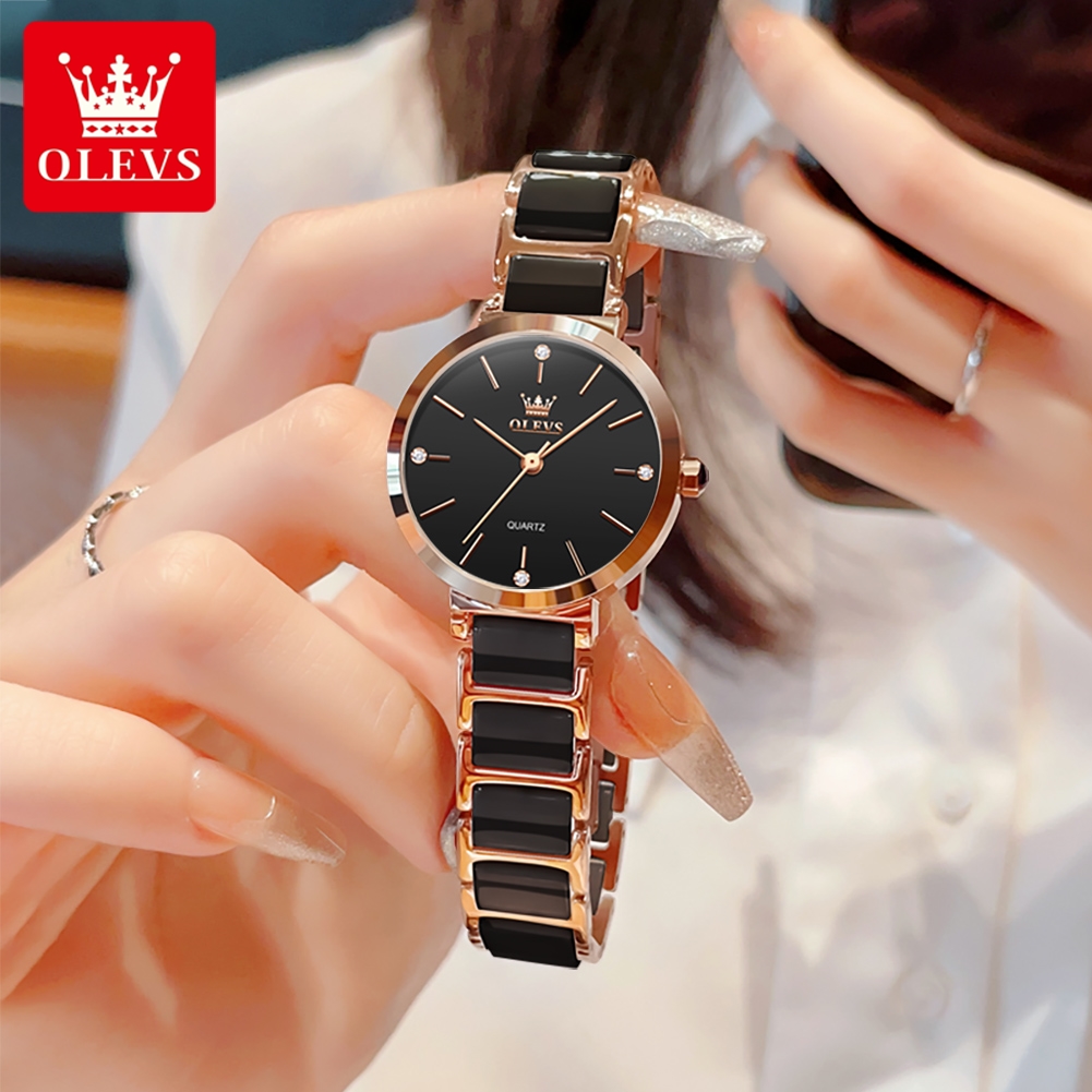 OLEVS Reloj de mujer 5877 Relo - Jewelry For Watches reseña y precio