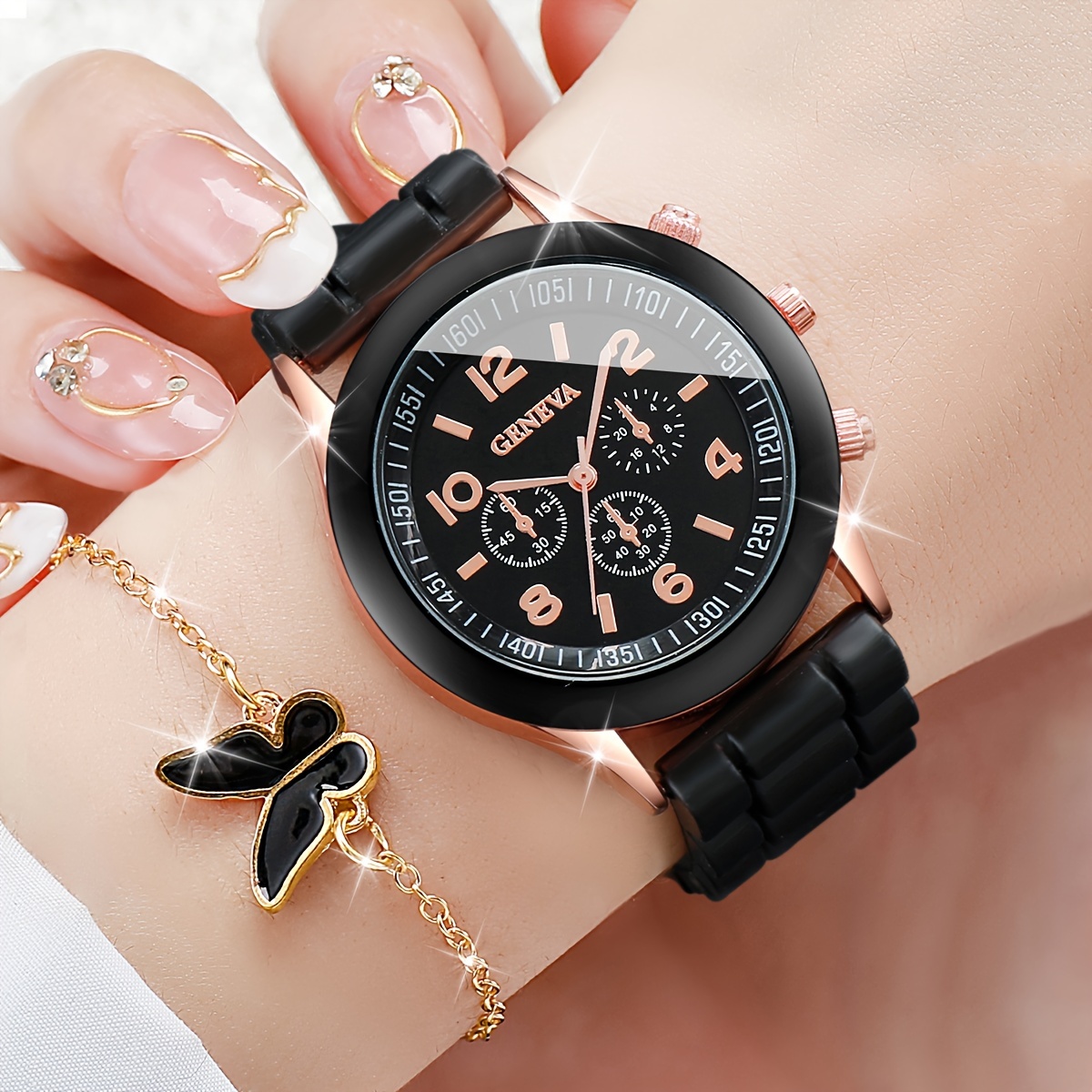6 unids/set reloj de mujer cas - Jewelry Watch Making reseña y precio