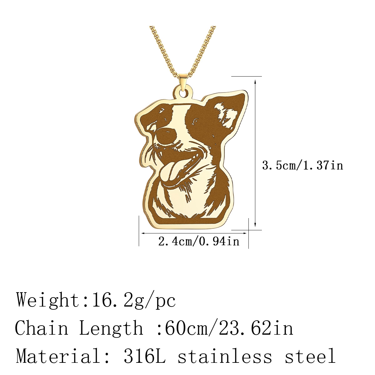 Kinitial-collar con colgante d - Mens Dog Tag Necklace reseña y precio