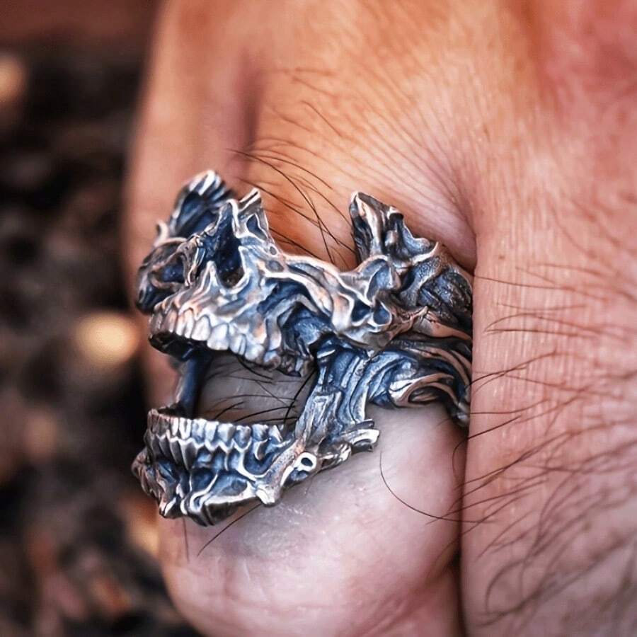 Anillo Vintage Gótico con Másc - Gothic Skull Ring reseña y precio
