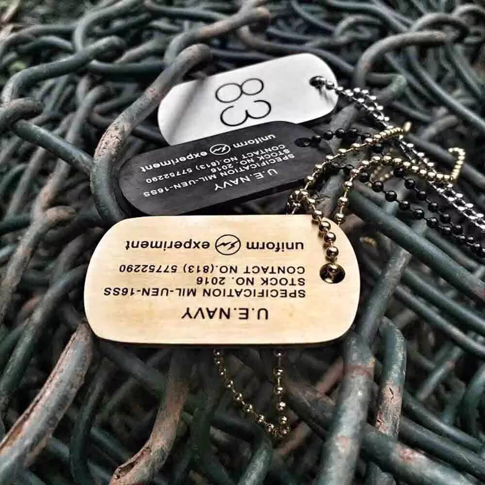 Street Hip Hop Lightning No. 8 - Mens Dog Tag Necklace reseña y precio