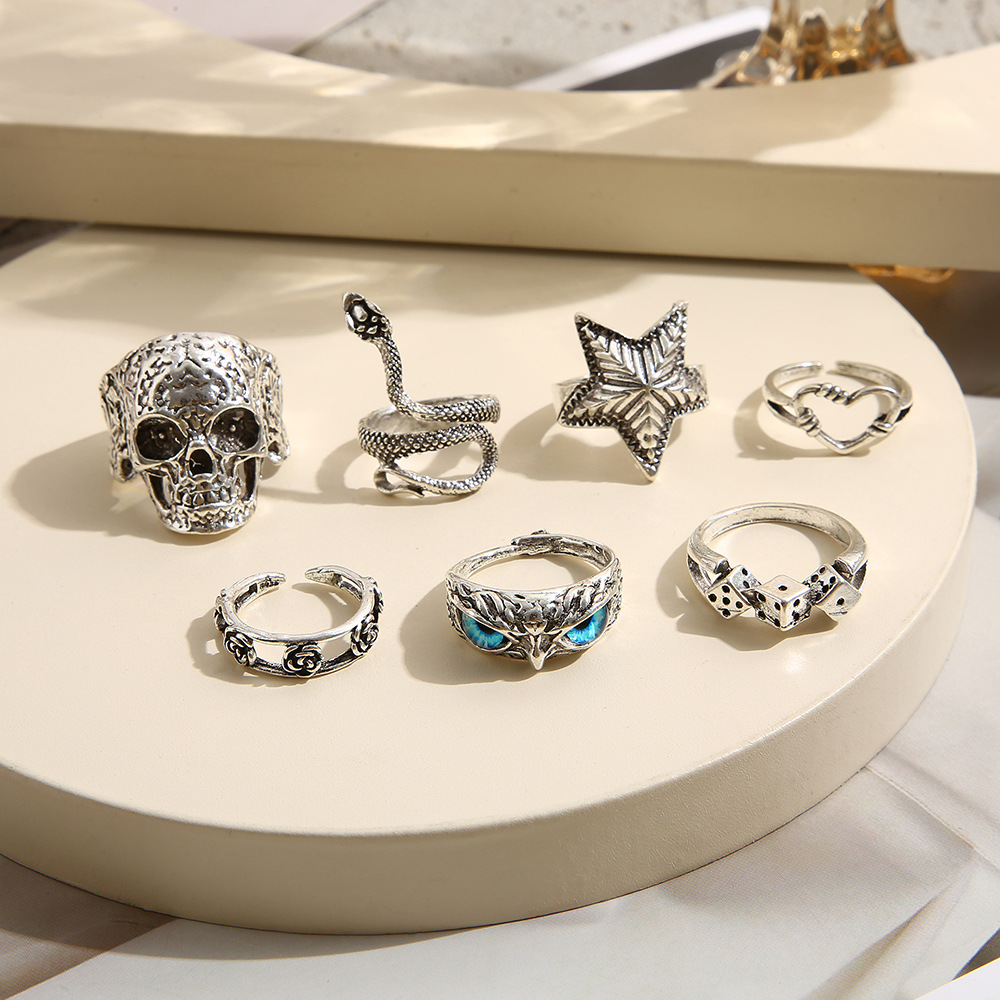 Anillos de dedo de calavera de - Gothic Skull Ring reseña y precio