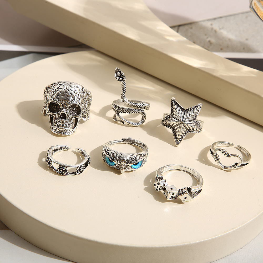 Anillos de dedo de calavera de - Gothic Skull Ring reseña y precio