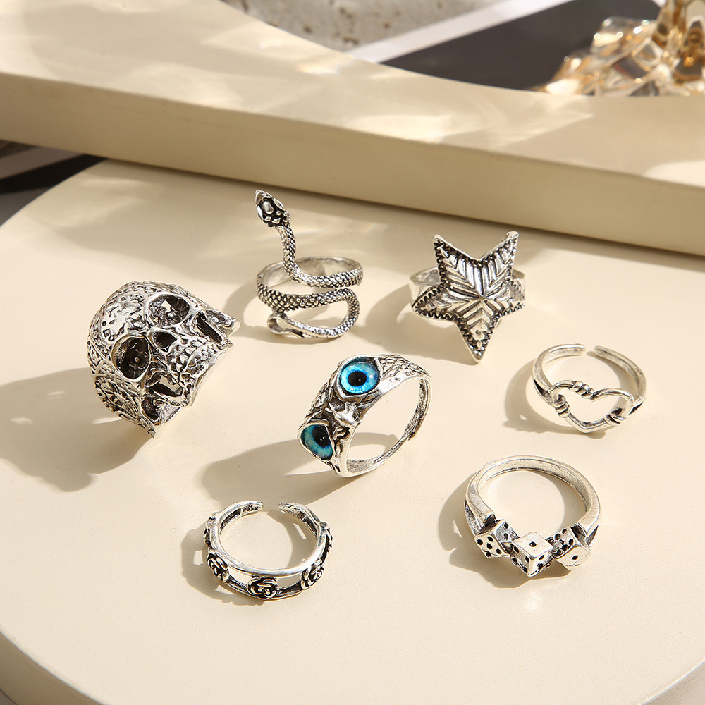 Anillos de dedo de calavera de - Gothic Skull Ring reseña y precio
