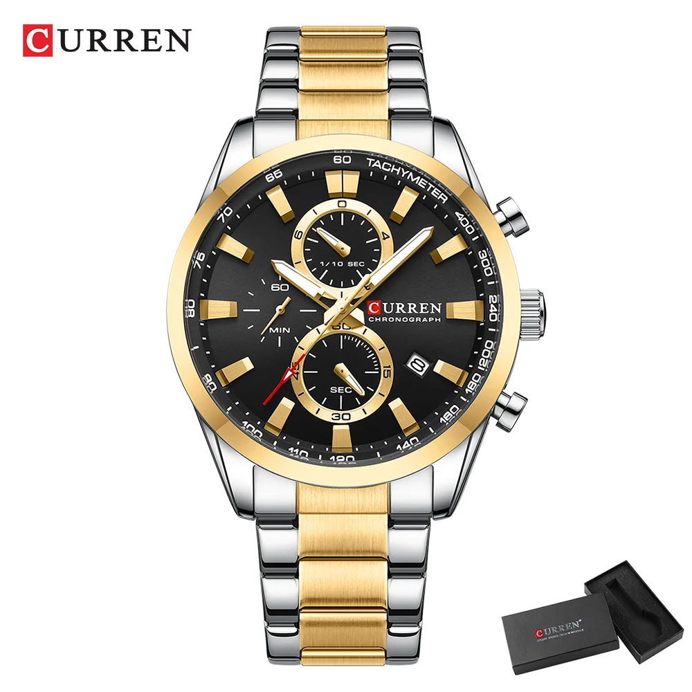 CURREN Casual cuarzo cronógraf - Jewelry For Watches reseña y precio