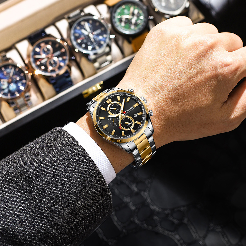 CURREN Casual cuarzo cronógraf - Jewelry For Watches reseña y precio