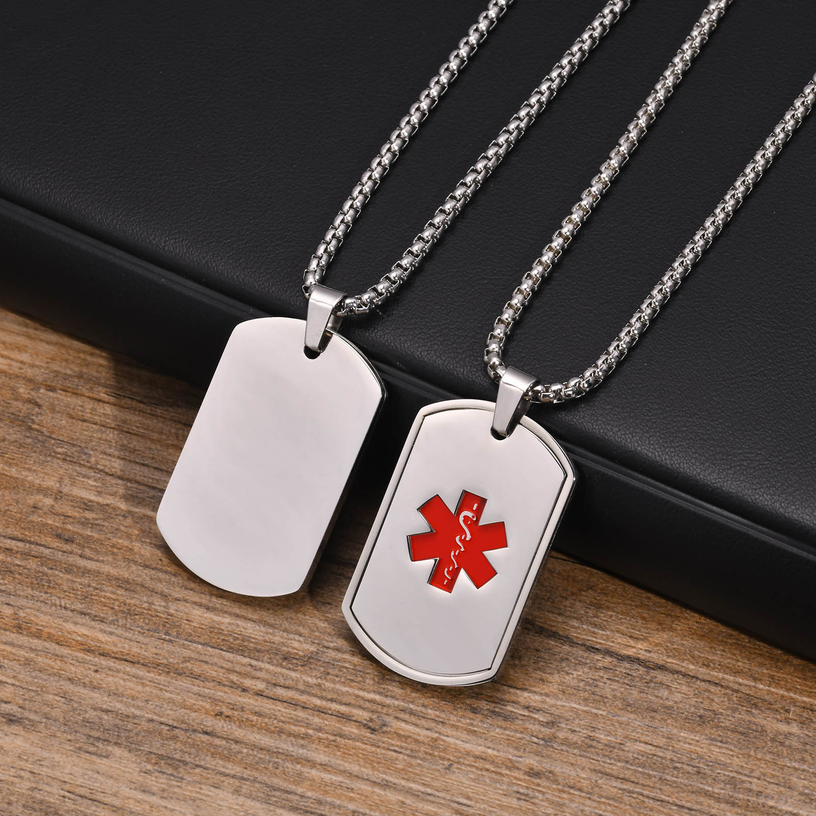 Vnox Collar de identificación  - Mens Dog Tag Necklace reseña y precio