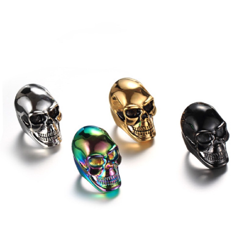 Nuevo Anillo de Acero Inoxidab - Gothic Skull Ring reseña y precio