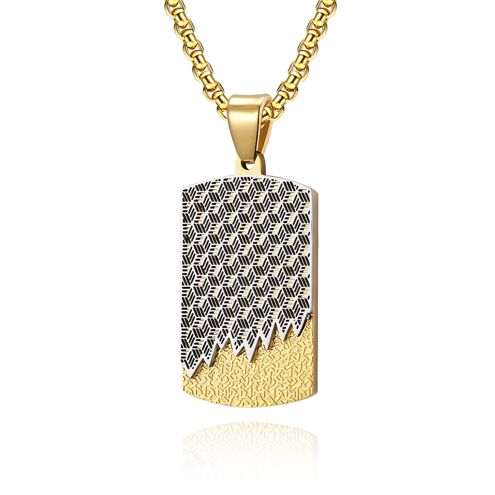 Collar con colgante de etiquet - Mens Dog Tag Necklace reseña y precio