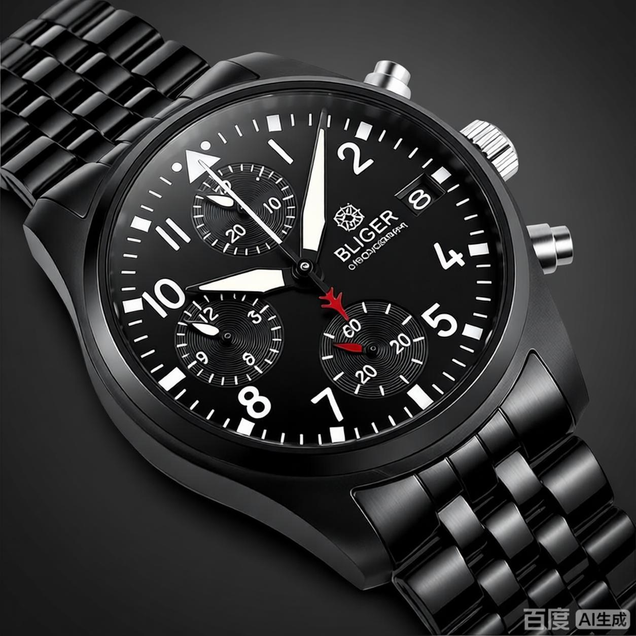 Reloj cronógrafo de aviador BL - Jewelry For Watches reseña y precio