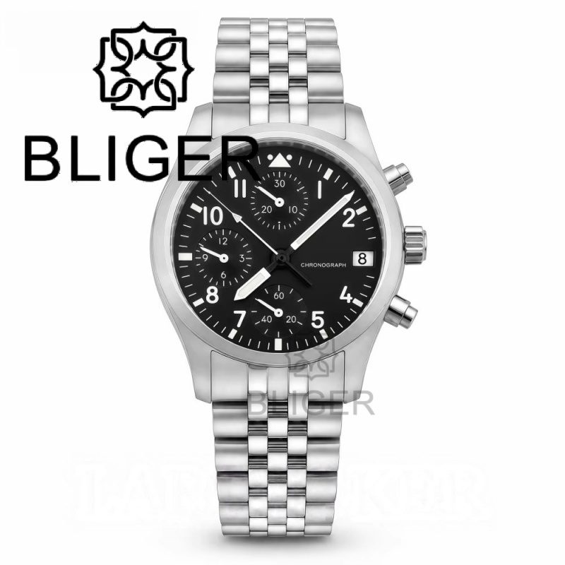 Reloj cronógrafo de aviador BL - Jewelry For Watches reseña y precio