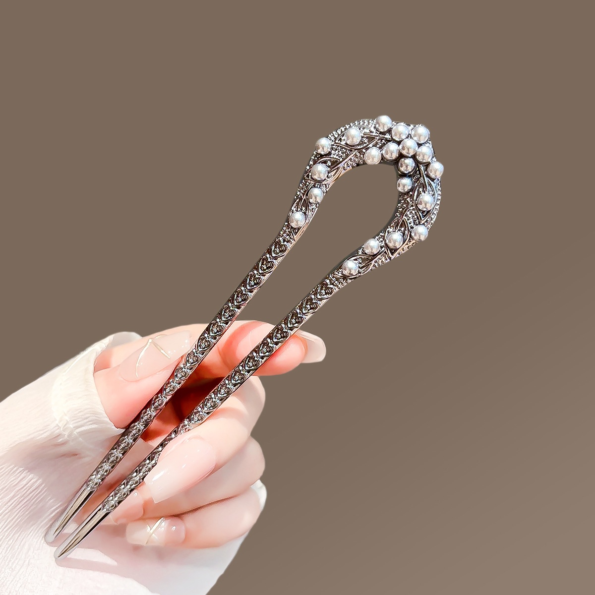 Horquilla nueva perla en forma - Shop Jewelry & Watches Near Me reseña y precio