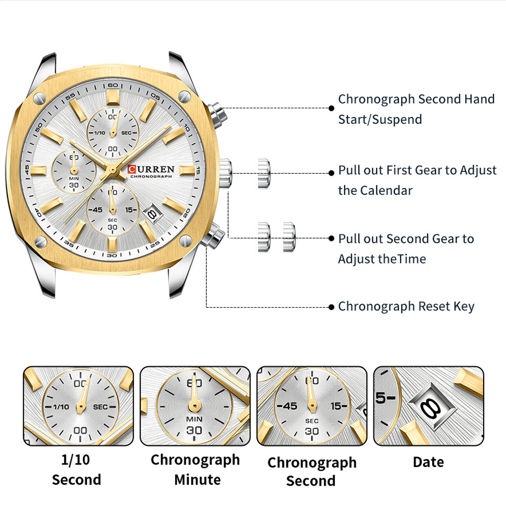 Reloj Deportivo CURREN Moderno - Jewelry For Watches reseña y precio