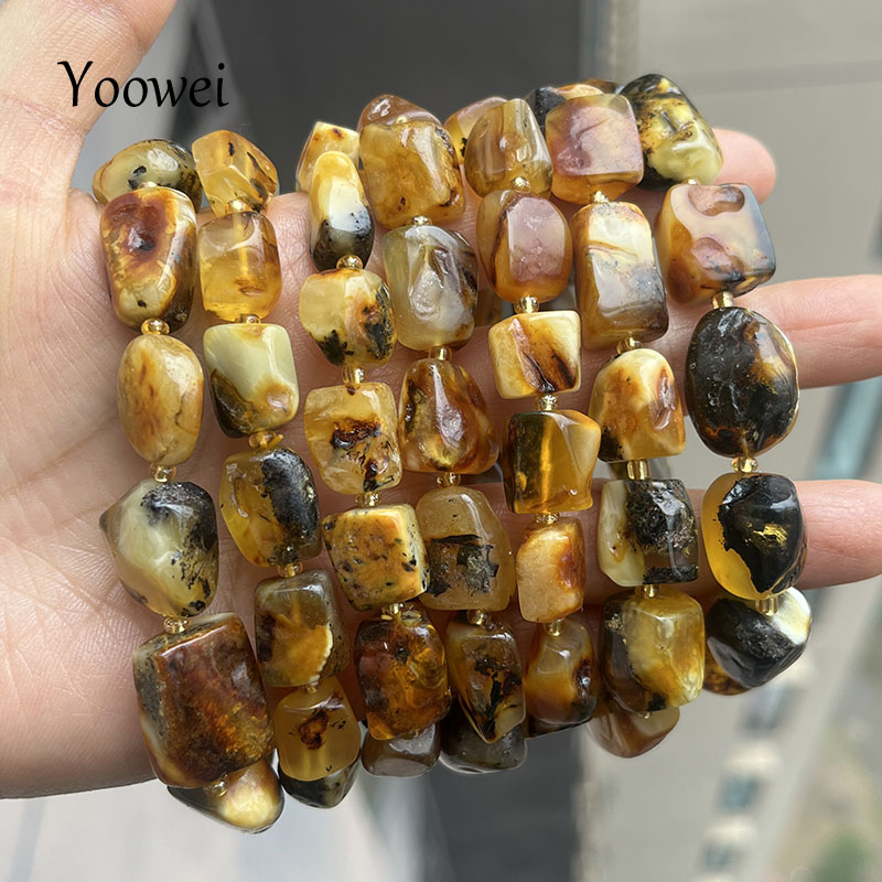 Pulseras de Ámbar 100% Auténti - Gemstone Bracelet Healing reseña y precio