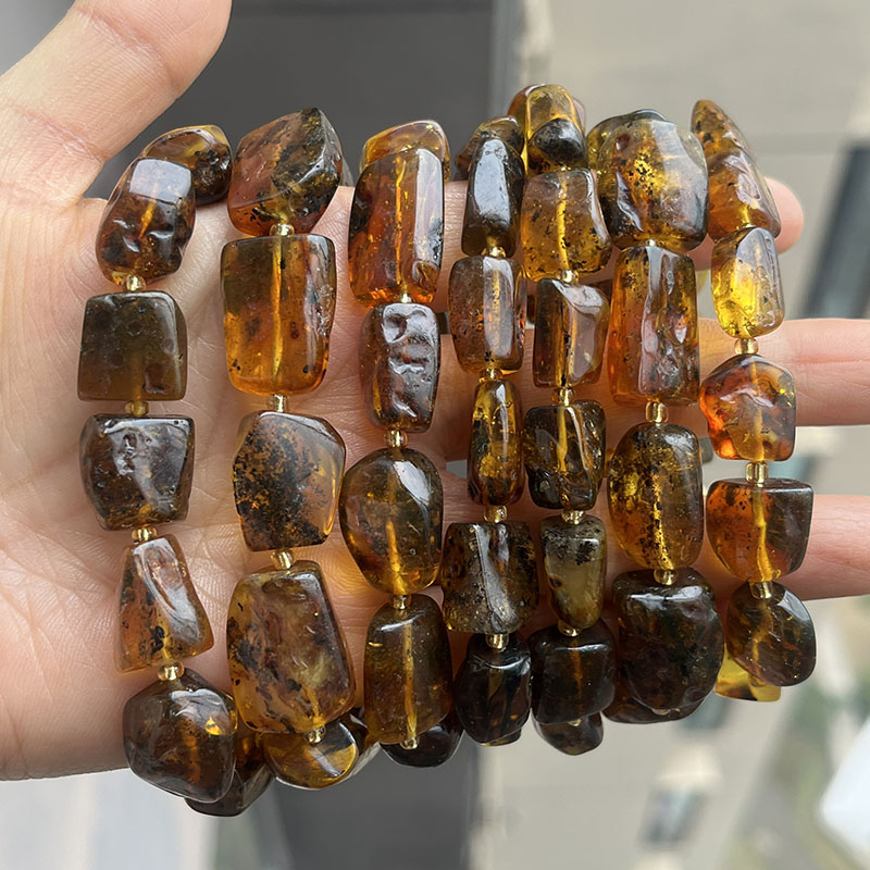 Pulseras de Ámbar 100% Auténti - Gemstone Bracelet Healing reseña y precio