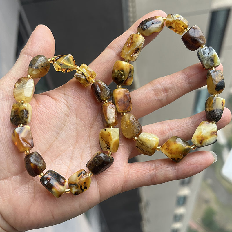 Pulseras de Ámbar 100% Auténti - Gemstone Bracelet Healing reseña y precio
