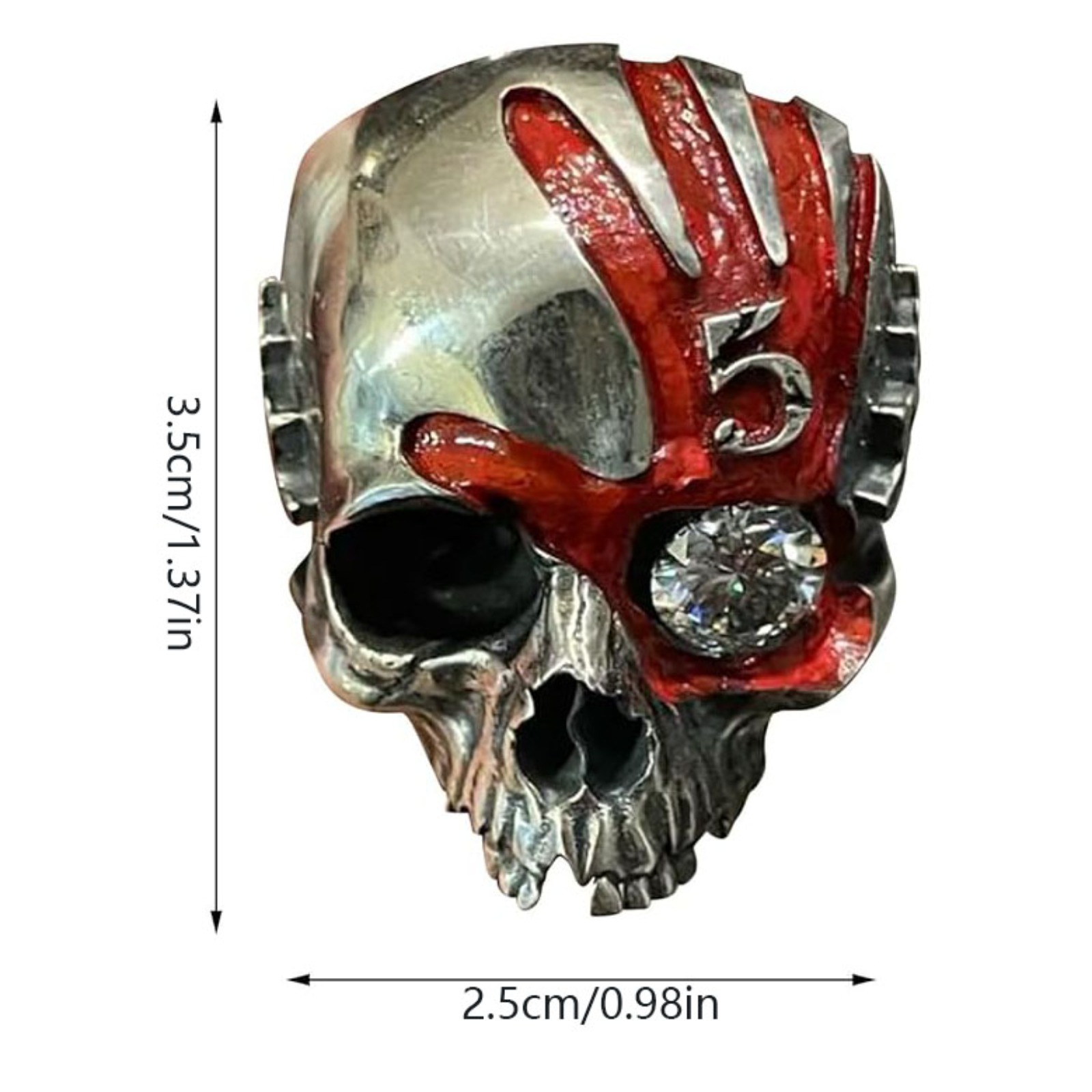 Anillo de Calavera con Cinco D - Gothic Skull Ring reseña y precio