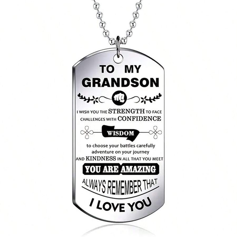 Collar inspirador para mi niet - Mens Dog Tag Necklace reseña y precio