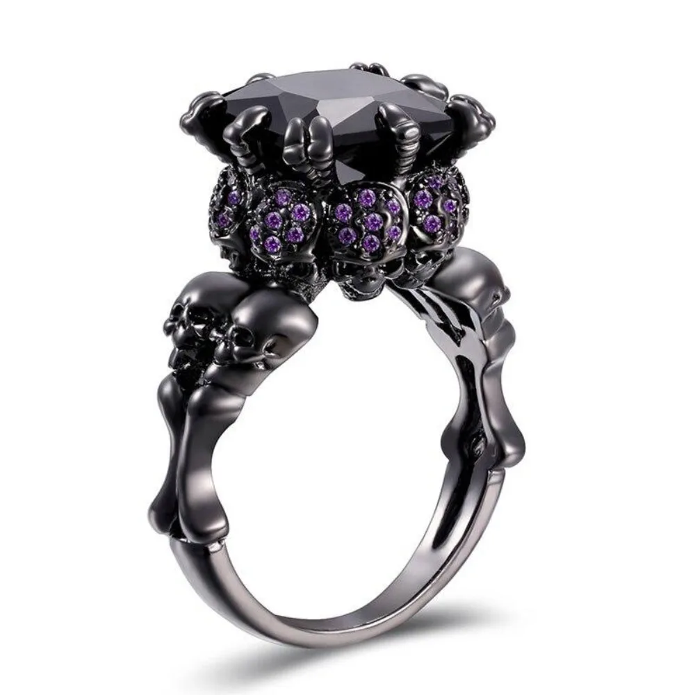 Anillo Gótico de Calavera Negr - Gothic Skull Ring reseña y precio