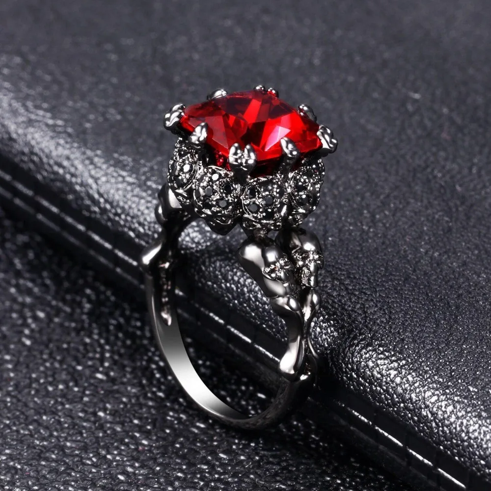 Anillo Gótico de Calavera Negr - Gothic Skull Ring reseña y precio
