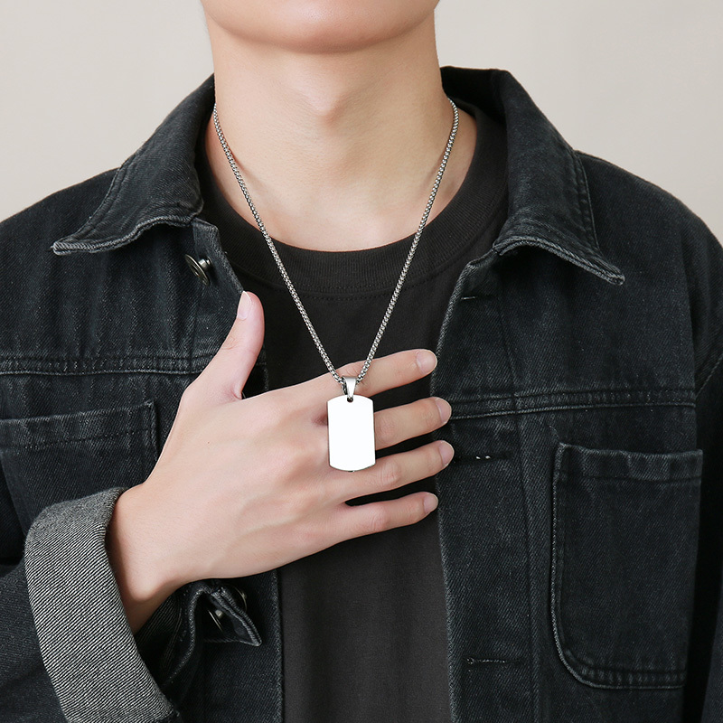 Vnox-collar con colgante de co - Mens Dog Tag Necklace reseña y precio